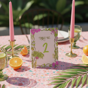 Funky Drawn Tropical Destination Wedding