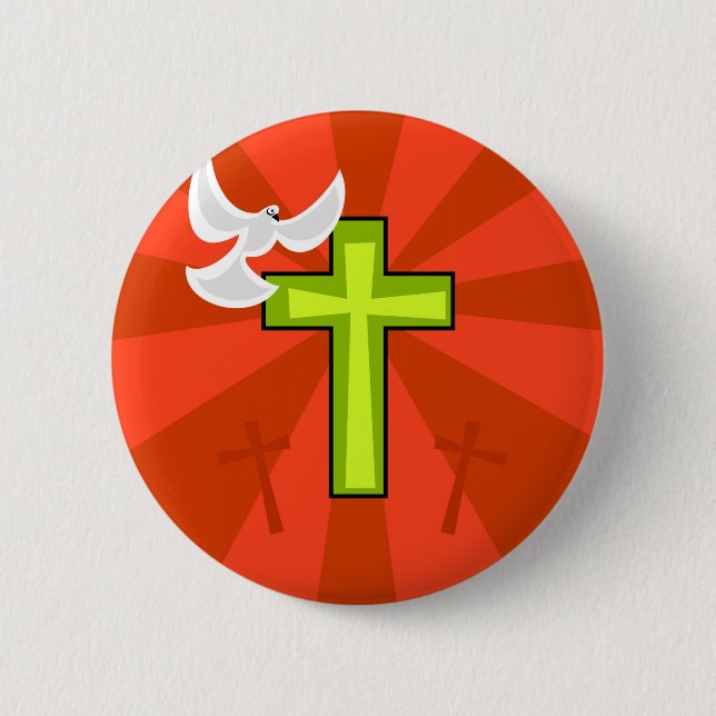 Funky Easter 6 Cm Round Badge (Front)