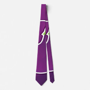 Funky eggplant tie
