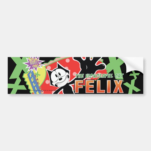 Funky Felix Bumper Sticker (Front)