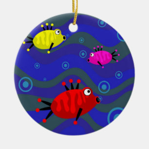 Funky Fish Ceramic Tree Decoration