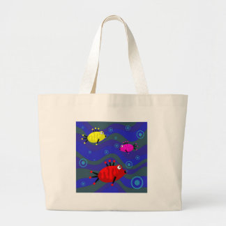 Funky Fish Large Tote Bag