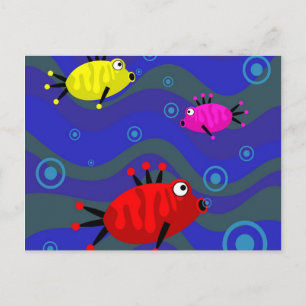 Funky Fish Postcard