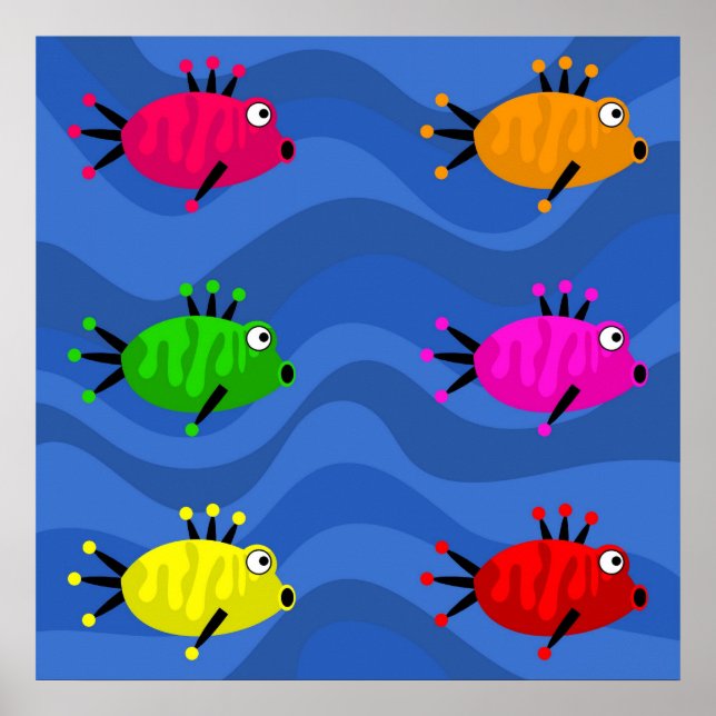 Funky Fish Poster (Front)