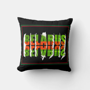 Funky Flag Colours Belarus Беларусь Cushion Pillow