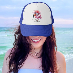 Funky Flamingo "Bad Hair Day" Trucker Hat
