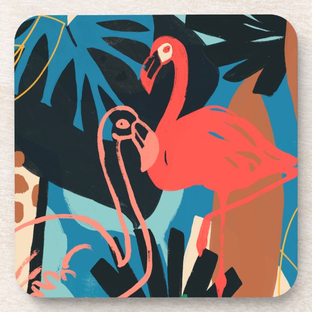Funky Flamingo Coaster (Front)