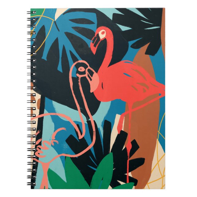 Funky Flamingo Notebook (Front)