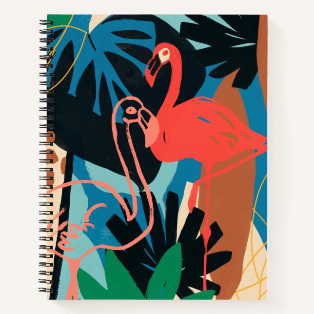 Funky Flamingo Notebook (Front)