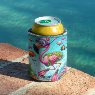 Funky Flamingo Stay Hydrated My Friend Can Cooler