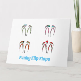 Funky Flip Flop Greeting Card