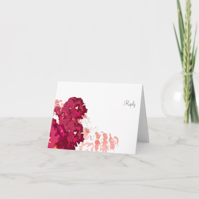 Funky Flora - Reply Card (Front)