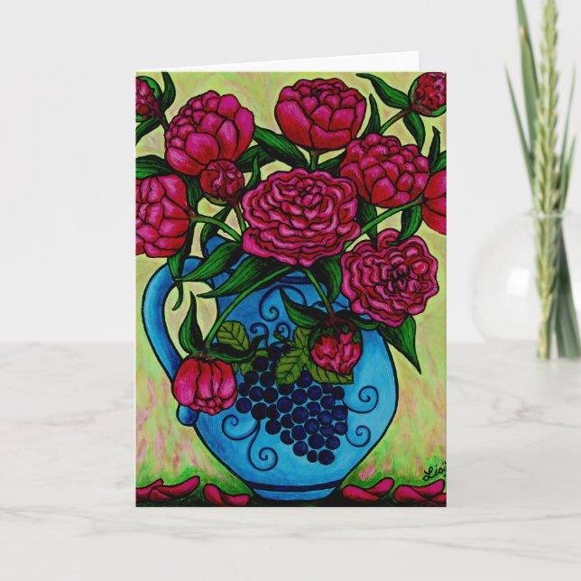 Funky Floral Greeting Cards (Front)