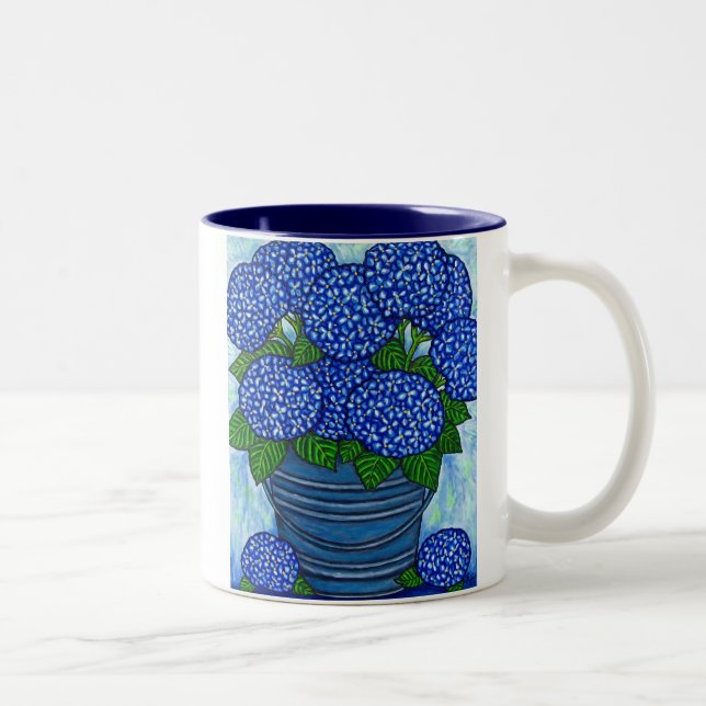 Funky Floral "Hydrangea" Coffe Mug (Right)