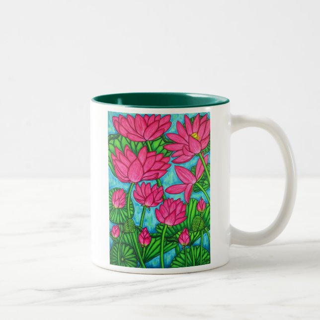 Funky Floral - Lotus Coffee Mug (Right)