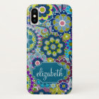 Funky Floral Pattern with Custom Name