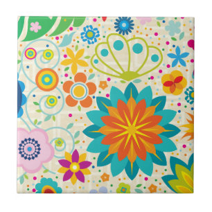 Funky Floral Tile