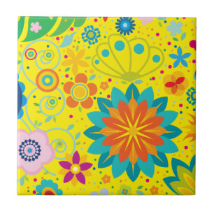 Funky Floral Tile