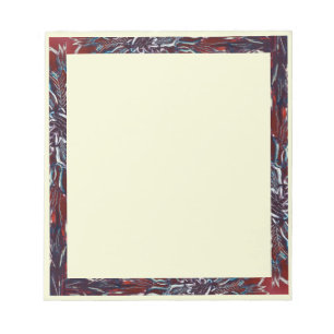 Funky Flower Border Notepad
