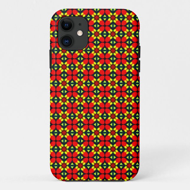 funky flower case original retro pattern (Back)