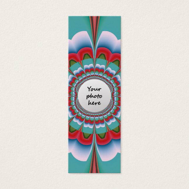 Funky Flower Custom Bookmark (Front)