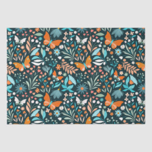 Funky Flowers and Butterflies Tissue Paper