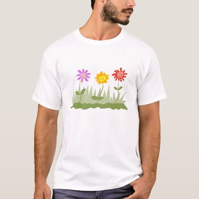 Funky Flowers T-Shirt (Front)