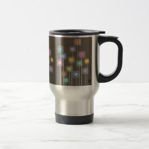 Funky Flowers Travel Mug