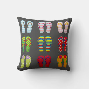Funky footwear colorful Summer flip flops Cushion