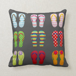Funky footwear colorful Summer flip flops Cushion
