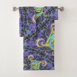Funky Fractal Bath Towel Set