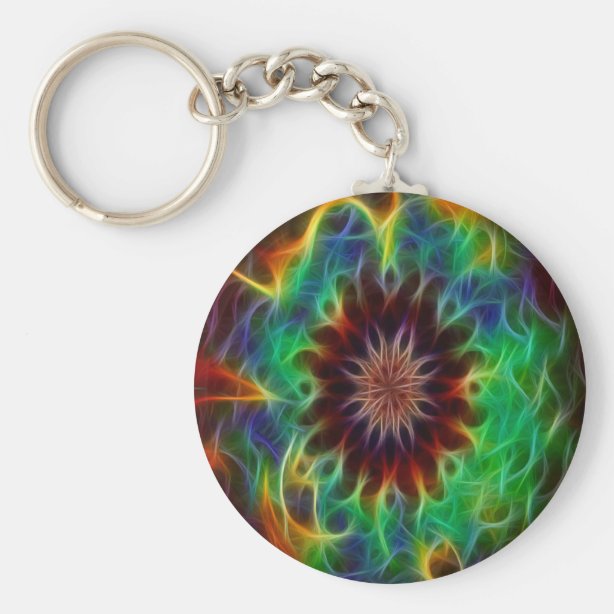 Kaleidoscope Key Rings & Keychains Zazzle UK