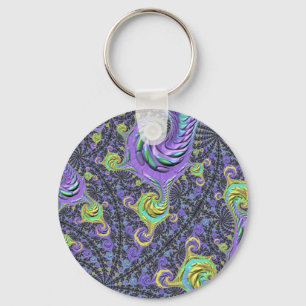 Funky Fractal Key Ring