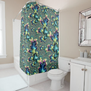 Funky Fractal Shower Curtain