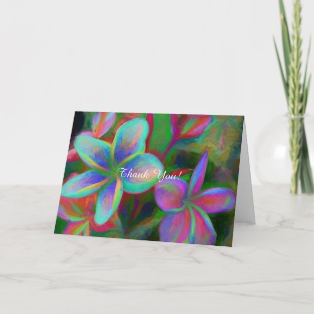 Funky Frangipani Card (Front)