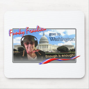 Funky Fraulien goes to Washington Mouse Mat