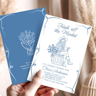Funky Fresh Off the Market Bridal Shower Invitation