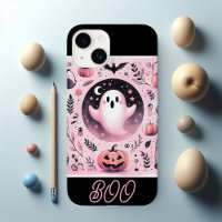 Funky Friendly Boo Spooky Jack O Lanterns Pastel 