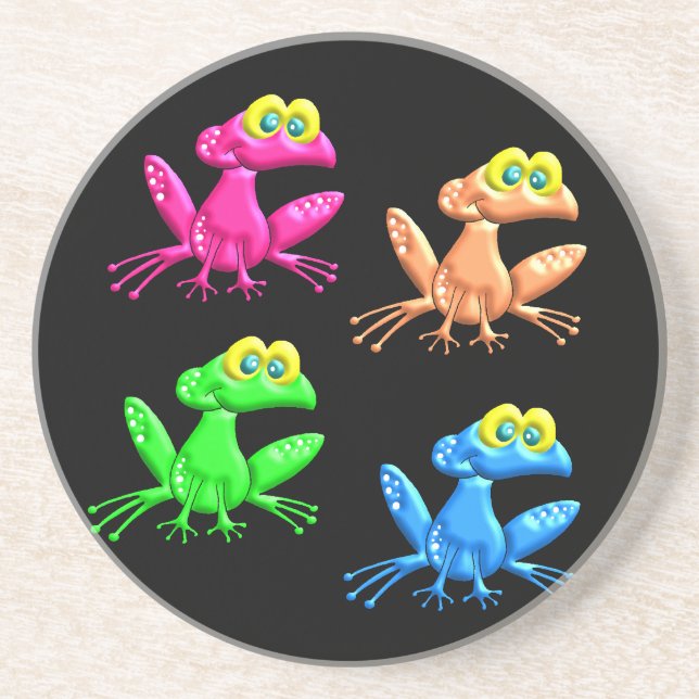 Funky Frogs Coaster (Front)