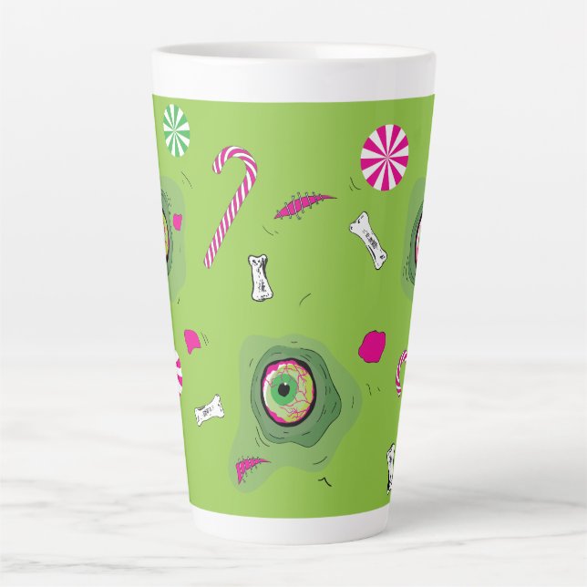 Funky Fun Sweet Death And Candy!  Latte Mug (Front)