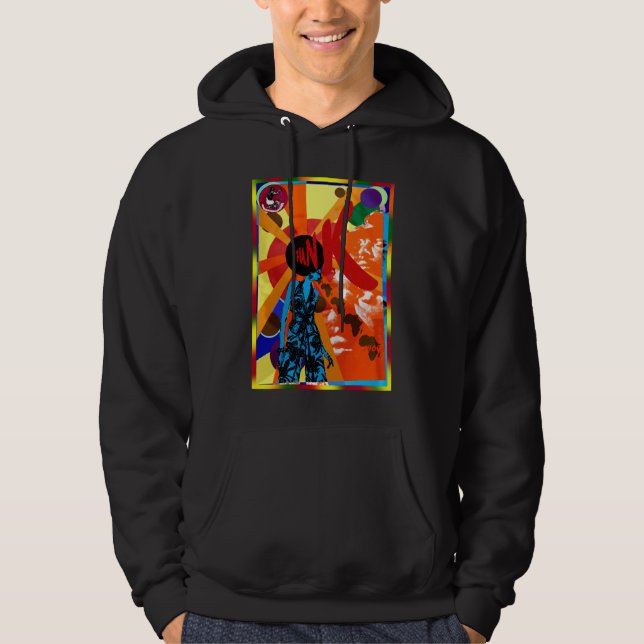 Funky Funk retro vintage poster style gifts Hoodie (Front)