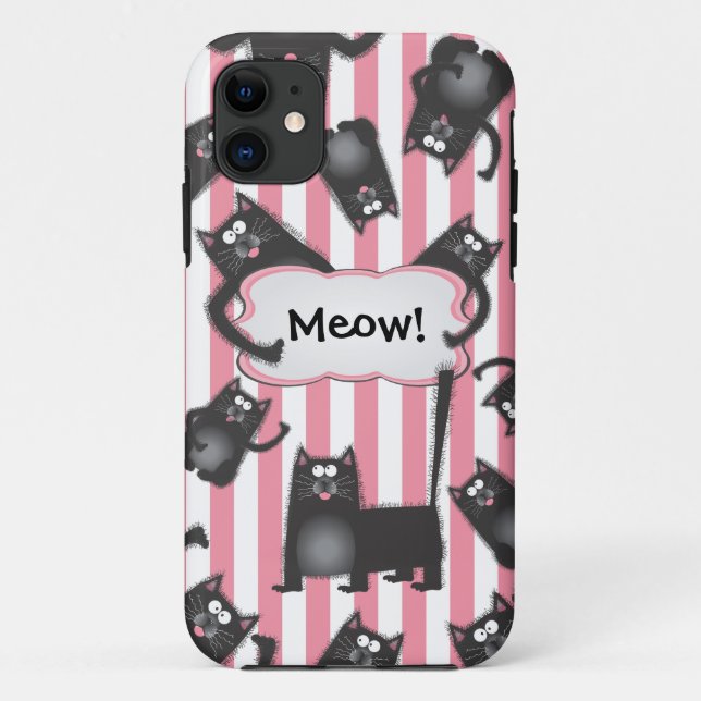 Funky fuzzy Kitty Cat iPhone4 case (Back)