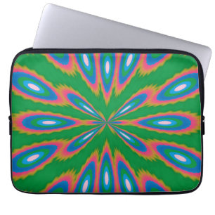 Funky Garden Abstract Art Laptop Sleeve