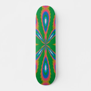 Funky Garden Abstract Art Skateboard