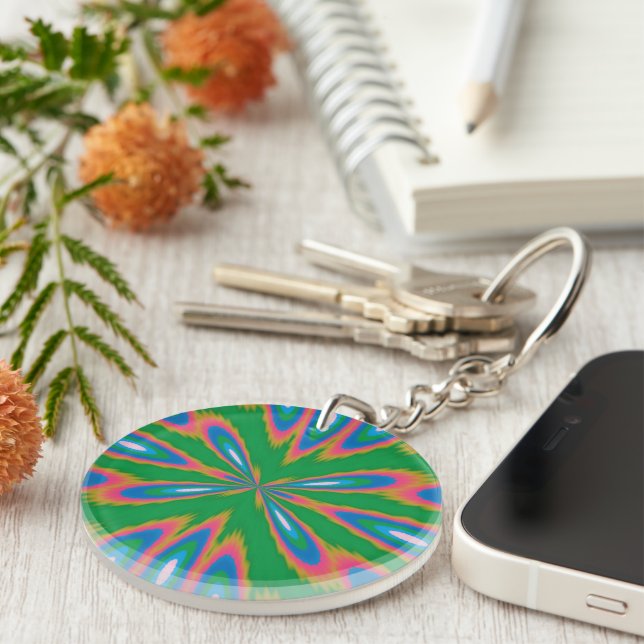 Funky Garden Key Ring (Front Right)