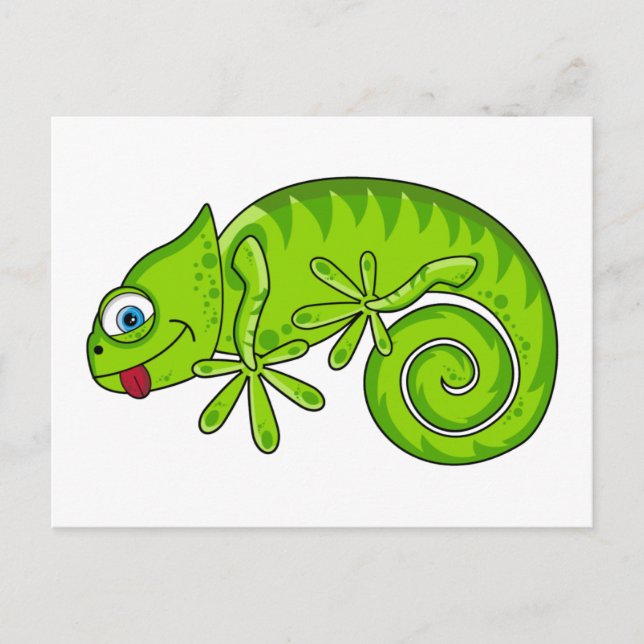 Funky Gecko Postcard (Front)