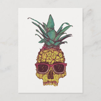 Funky Geek Cool Pineapple Punk Postcard