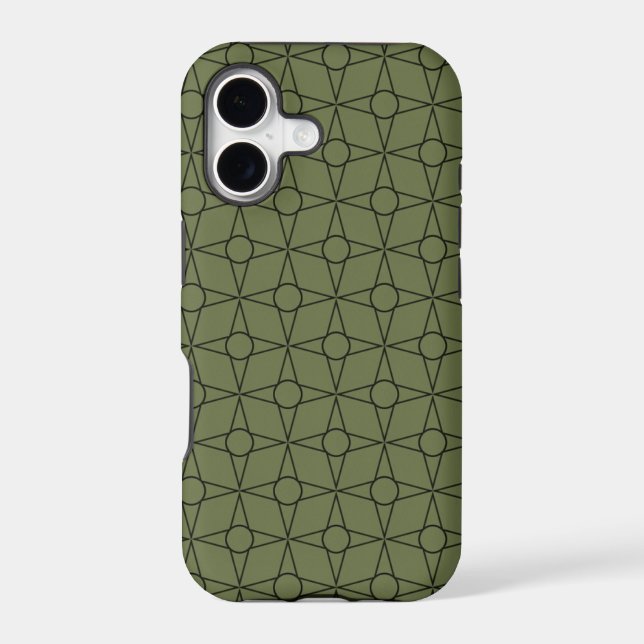 Funky Geometric BT iPhone 5 Case, Green (Back)