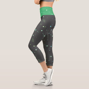 Funky Geometry Abstract Art Dots Leggings