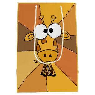 Funky Giraffe Abstract Gift Bag